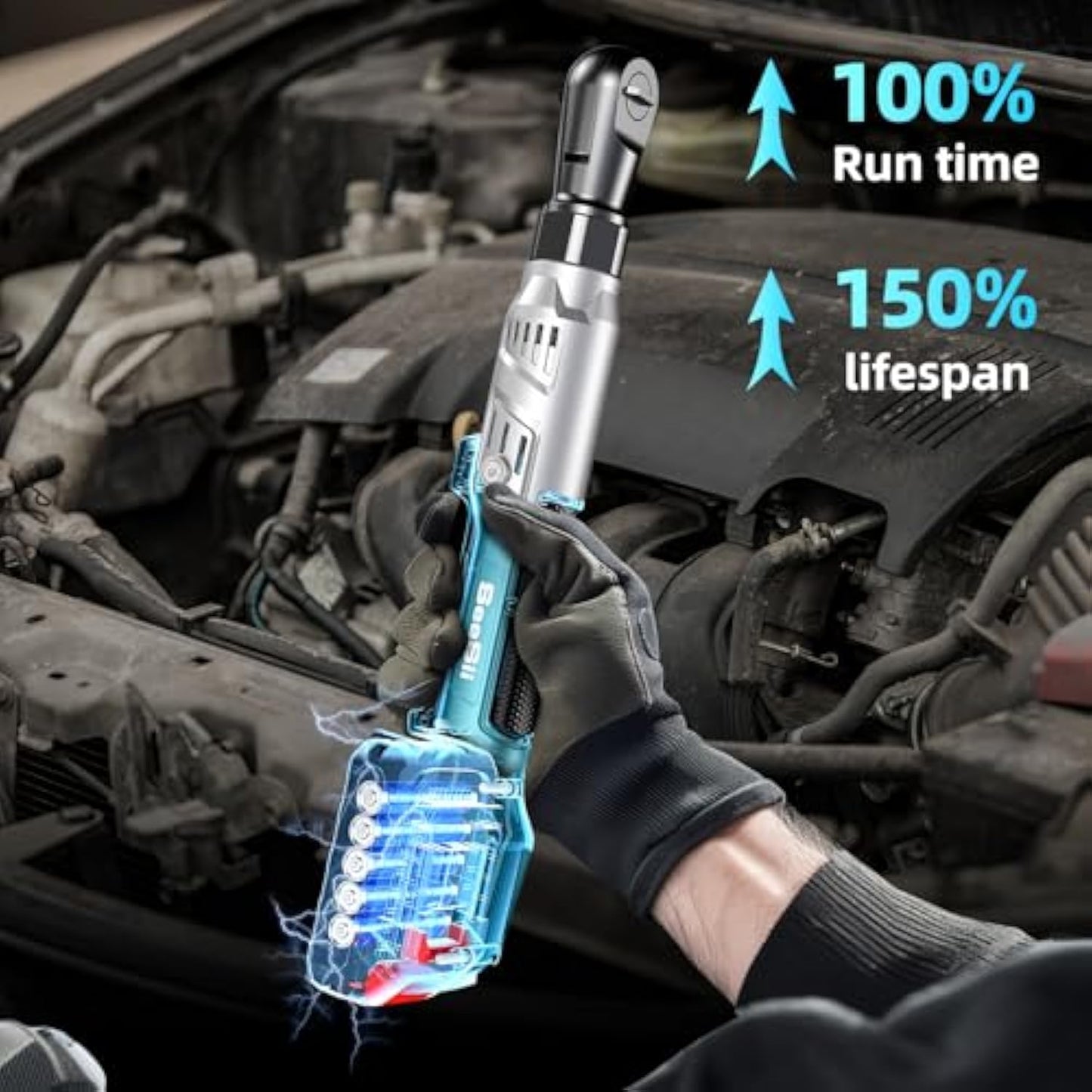 🎁3/8-inch Cordless Ratchet🛠️🛠️🛠️global shipping