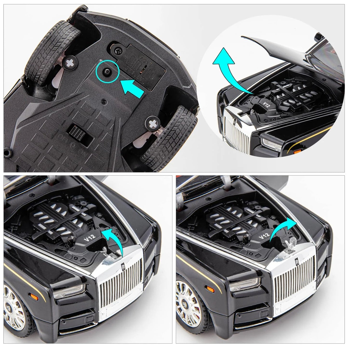 1/18 Rolls-Royce Phantom Model Car