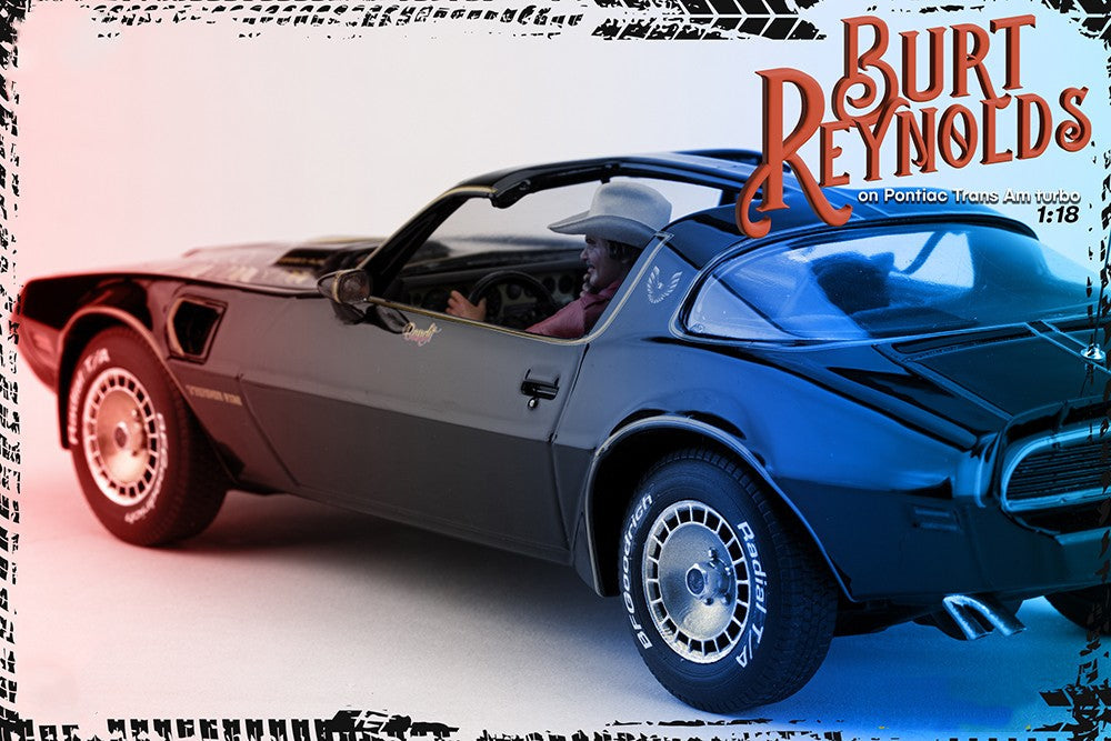 Burt Reynolds on Pontiac Firebird Trans Am 1980 - FREE SHIPPING