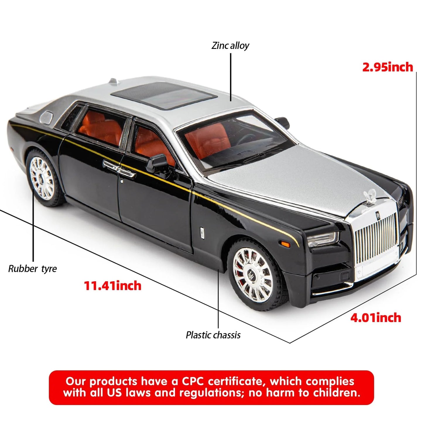 1/18 Rolls-Royce Phantom Model Car