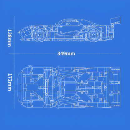 REMOTE CONTROLLED RACE SPEC GT HYPERCAR | 1258PCS
