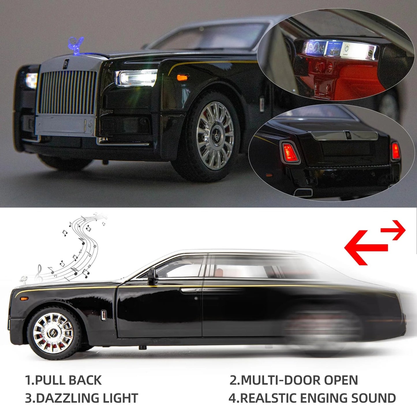 1/18 Rolls-Royce Phantom Model Car