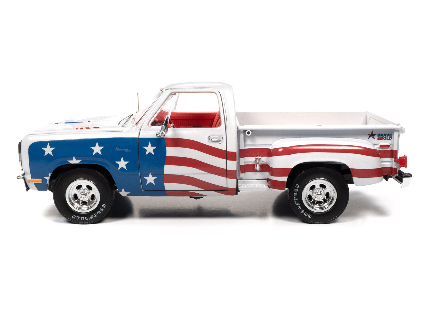 "PRE-ORDER" 1980 Stepside Patriotic Pickup 1:18 Scale (DUE JUNE 2023)